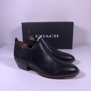coach devin leather shooties